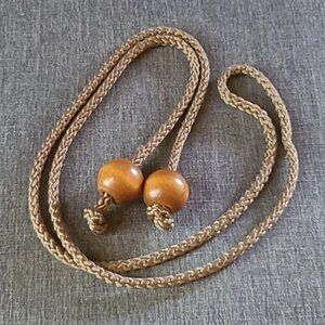 Vintage Rope and Wood Belt.